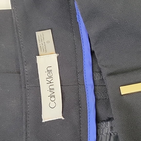 Calvin Klein Straight Leg Dress Pants SZ 0 NWT - Picture 2 of 13